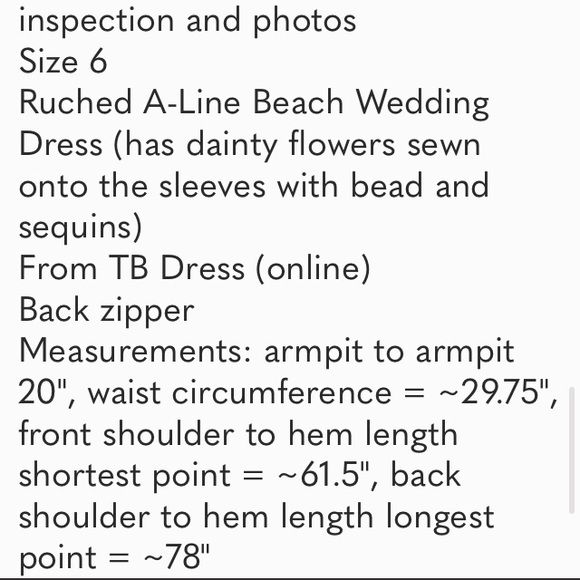 NWT Size 6 Ruched A-Line Beach Wedding Dre… - Picture 3 of 10